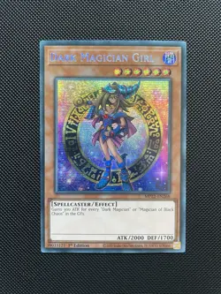 Yugioh Dark Magician Girl MP22-EN268 Prismatic Secret Rare 1st Edition VLP - Image 1