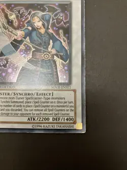 Yugioh Tempest Magician SOVR-ENSE1 Super Rare Limited Edition HP - Image 4
