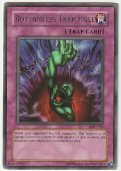 Yu-Gi-Oh! Bottomless Trap Hole LOD-092 - Unlimited - LP - Image 1