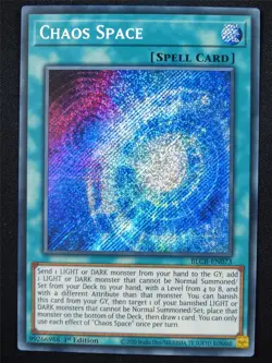 Chaos Space BLCR Secret Rare - 1st ed Yugioh Card #4JG - Image 1