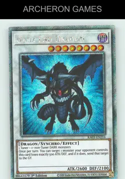 Dark End Dragon (Platinum Secret Rare) Platinum Secret Rare YUGIOH Card - Image 1