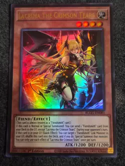 Lacrima the Crimson Tears BLGG-EN081 Ultra Rare Yu-Gi-Oh! Glorious Gallery - Image 1