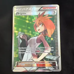 Brigette 161/162 - XY Breakthrough Pokemon TCG Ultra Rare 2015 Holo - Image 1