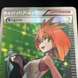 Brigette 161/162 - XY Breakthrough Pokemon TCG Ultra Rare 2015 Holo - Image 2