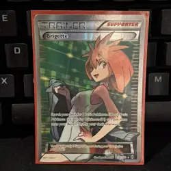 Brigette 161/162 - XY Breakthrough Pokemon TCG Ultra Rare 2015 Holo - NM Card - Image 1
