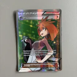 Pokemon TCG Brigette Breakthrough 161/162 Holo Full Art Ultra Rare Near Mint - Image 1