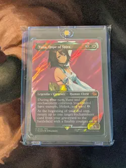 Yuna, Hope of Spira (Borderless) SURGE FOIL: Final Fantasy MTG (NM) - Image 3