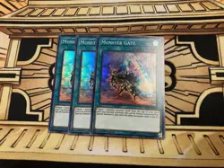 Monster Gate MYFI-EN053 1st Super Rare NM Yugioh Card x3 - Image 1
