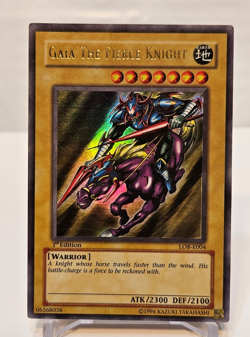 Gaia The Fierce Knight LOB-E004 (LOB-006) Ultra Rare 1st Edition Yugioh 897 - Image 1