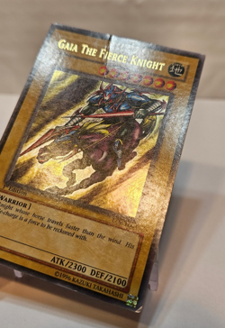 Gaia The Fierce Knight LOB-E004 (LOB-006) Ultra Rare 1st Edition Yugioh 897 - Image 3