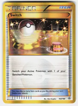 Pokemon Switch (163 Secret Rare) 163/160 XY Primal Clash - Image 1