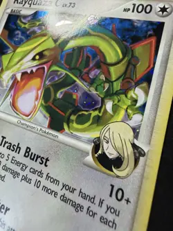 2009 Pokemon Rayquaza C Lv.73 Supreme Victors #8 Holo Rare SP NM- - Image 3