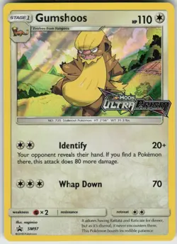 Gumshoos - (Prerelease) SM97 Promo Sun & Moon Promo Lightly Played - Image 1