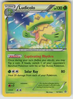 Holo Ludicolo 12/160 Rare Primal Clash Near Mint - Image 1