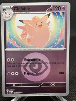 Clefable 075/217 (Energy Symbol Pattern) Reverse Holo Ascended Heroes NM Pokemon - Image 1