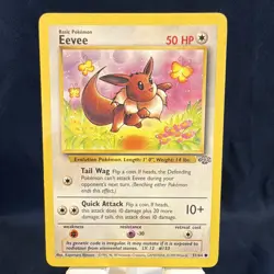 Wizards of the Coast Eevee 51/64 Jungle Regular Common 50 HP Eng 1999 - Image 1