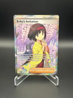 Pokemon TCG Erika's Invitation - Full Art Ultra Rare 196/165 - NM - 151 - Image 1