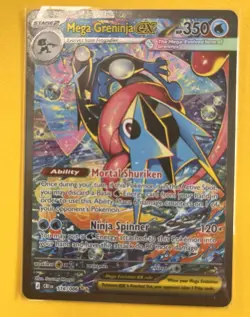 Pokemon Chaos Rising Mega Greninja Ex SIR 116/086 MINT Pack Fresh - Image 1