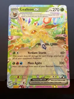 Leafeon ex 006/131 Sv: Prismatic Evolutions Holo Pokemon - Image 1