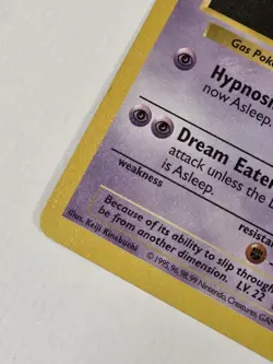 Haunter 29/102 Uncommon Base Set Shadowless Pokemon Unlimited 1999 Vintage - Image 5