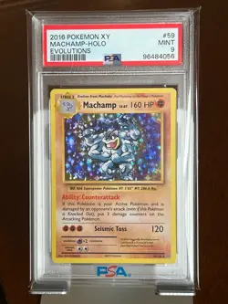 Pokemon Machamp 59 XY Evolutions Holo PSA 9 - Image 3