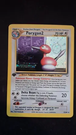 Pokemon TCG Porygon2 12/64 Neo Revelation 1st Edition Holo Rare NM - Image 4
