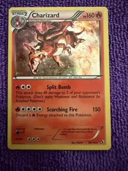 Pokemon TCG Charizard 19/113 Legendary Treasures Holo LP Cosmos - Image 1