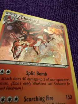 Pokemon TCG Charizard 19/113 Legendary Treasures Holo LP Cosmos - Image 2