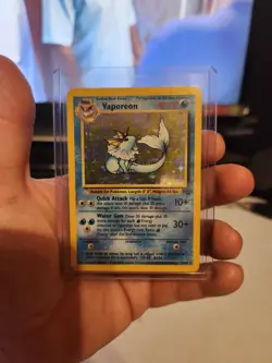 Vaporeon 12/64 Jungle Holo Pokemon Card - Image 2