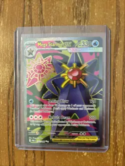 Pokemon TCG Mega Starmie EX 102/088 POR Full Art Holo Stage 1 Water 330 HP - Image 1