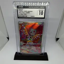 Pokemon Sigilyph CGC 10 118/086 White Flare 2025 Japanese Art Rare Holo - Image 1