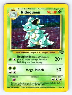 1999 Pokemon Nidoqueen #07/64 Holo Rare - MP-LP 💎 - Image 1
