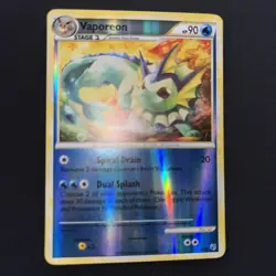Vaporeon 41/90 Undaunted Reverse Holo Uncommon 2010 Nintendo Pokemon Card - Image 1