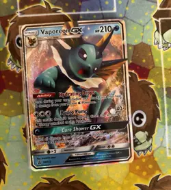 Pokemon TCG Vaporeon GX SM172 SM Promo Holo EN Stage 1 210HP - Image 1