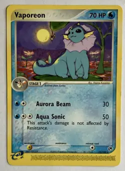 Vaporeon 25/100 Sandstorm Regular Pokemon Card TCG Vintage. - Image 1