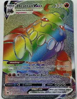 2022 Pokemon SWSH Astral Radiance Heatran VMAX Secret Rare #191/189 - Image 1
