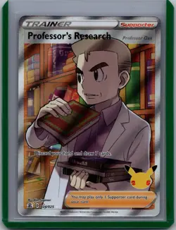 [NM] Full Art Professor’s Research Celebrations 024/025 Pokemon TCG - Image 1