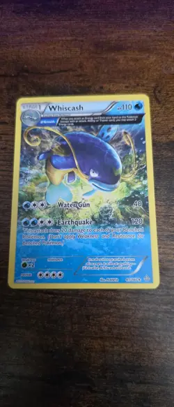 Whiscash 41/160 Rare Primal Clash Pokemon Lightly Played - Image 1