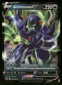 POKEMON GRIMMSNARL V SWORD & SHIELD PROMO SWSH057 HOLO P NM/M - Image 1