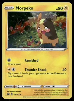 Pokemon Morpeko Sword & Shield Promo SWSH116 Cosmos Holo P NM/M - Image 1