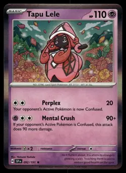 POKEMON TAPU LELE SURGING SPARKS 092/191 R HOLO NM/M - Image 1