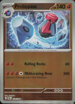 PROBOPASS 038/088 COMMON PERFECT ORDER POKEMON REVERSE HOLO NM - Image 1
