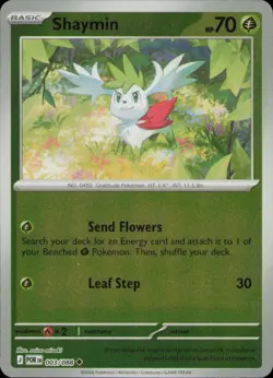 SHAYMIN 003/088 UNCOMMON PERFECT ORDER POKEMON REVERSE HOLO NM - Image 1