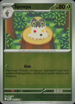 SPEWPA 008/088 COMMON PERFECT ORDER POKEMON REVERSE HOLO NM - Image 1