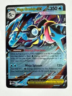2026 Pokemon Mega Evolution Chaos Rising Greninja ex Double Rare #022/086 - Image 1