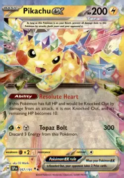 2024 Pokemon Pikachu EX 200 #57/191 - Image 1