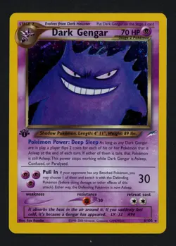 Dark Gengar 6/105 1st Edition Neo Destiny Holo Rare Pokemon TCG - Image 1