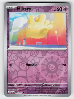 Milcery 64/142 Stellar Crown C Reverse Holo NM/M Pokemon - Image 1
