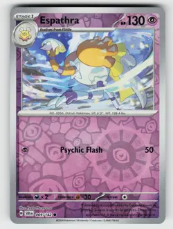 Espathra 69/142 Stellar Crown C Reverse Holo NM/M Pokemon - Image 1