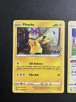#SWSH234 Pikachu & Snorlax #55 Sword & Shield Pokemon GO Cosmos Holo 1 - Image 2